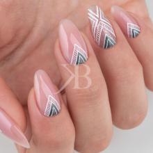 Idee Nail Art - Caterina Del Signore Kombi effetto geometrico