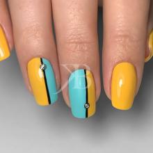 Idee Nail Art - Alek: Kombi Luna & Turchese