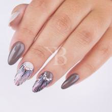 Idee nail art  - Laura Ascione: Illusione FLower Grey